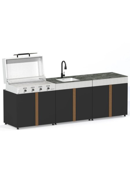 Cuisine d'extérieur GRENADE 285 cm - 3 modules