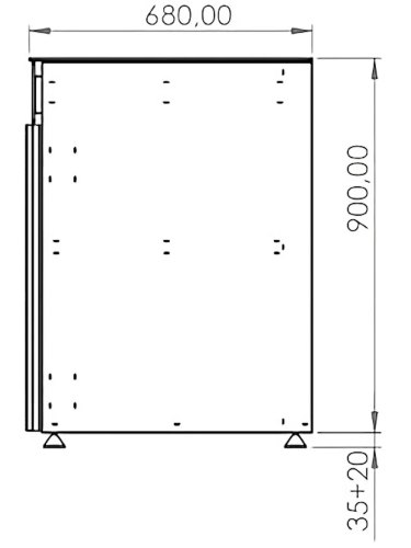 Cocina exterior JAVEA 190 cm - 2 módulos