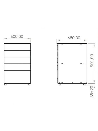 Cuisine d'extérieur CADIX II 250 cm - 3 modules