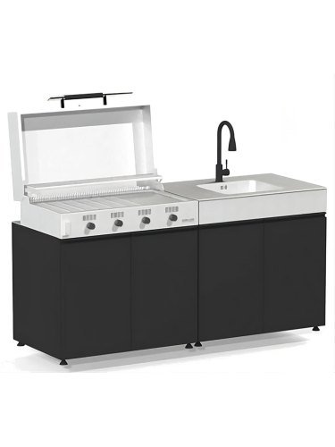 Cocina exterior TOLEDO II 190 cm - 2 módulos