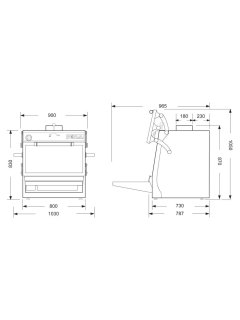 Horno de carbón Pira 80 XXL SILVER ED 2