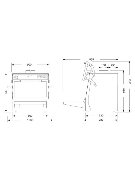 Horno de carbón Pira 80 XXL SILVER ED