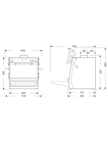 Horno de carbón PIRA 90 SILVER ED