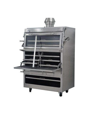 Horno de carbón PIRA 120 D Silver