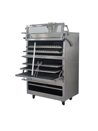 Horno de carbón PIRA 120 D Silver