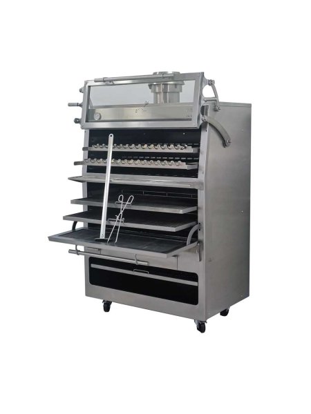 Horno de carbón PIRA 120 D Silver