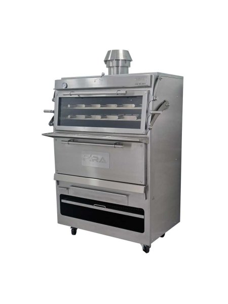 Horno de carbón PIRA 120 D Silver