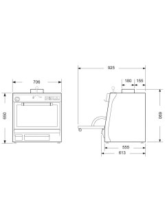 Four à Charbon PIRA 70 Silver SD 2