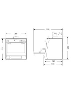 Four à charbon PIRA 70 XL Silver SD 2