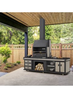 Barbecue cuisine d'été Vulcain large chromé 2