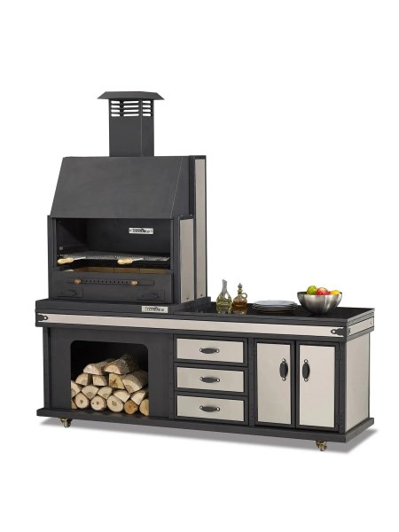 Barbecue cuisine d'été Vulcain medium chromé