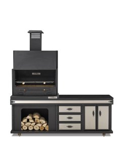 Barbecue cuisine d'été Vulcain medium chromé 2