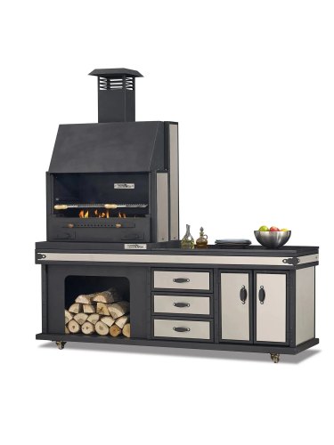 Barbecue cuisine d'été Vulcain medium chromé