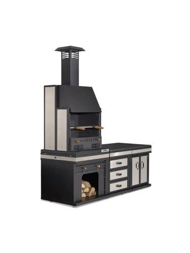 Barbecue cuisine d'été Vulcain medium chromé