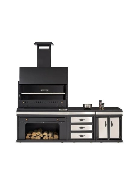 Barbecue cuisine d'été Vulcain medium chromé