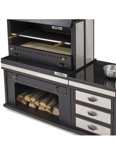 Barbecue cuisine d'été Vulcain medium chromé