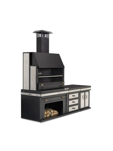 Barbecue cuisine d'été Vulcain medium chromé