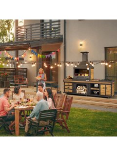 Barbacoa y cocina con fregadero APOLO grande 2