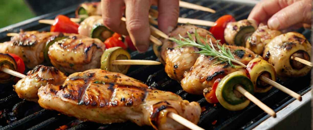 Lire la suite à propos de l’article Brochettes de poulet épicées : Un festin de saveurs au barbecue